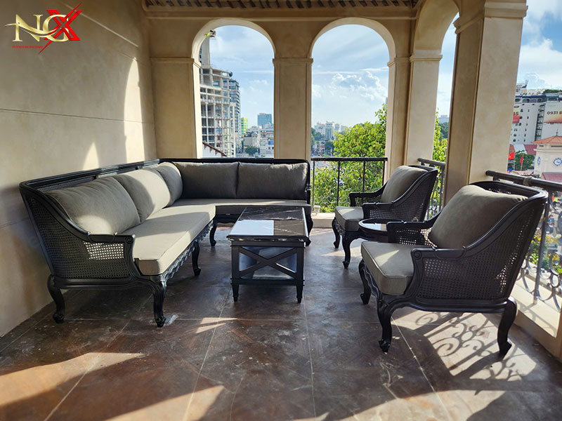 Set Sofa tân cổ điển cho dự án đồ rời nội ngoại thất cho quán Bar Quận 1